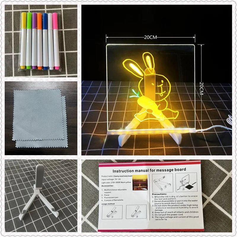 Tablero LED de dibujo