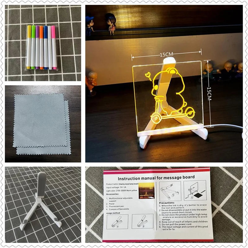 Tablero LED de dibujo