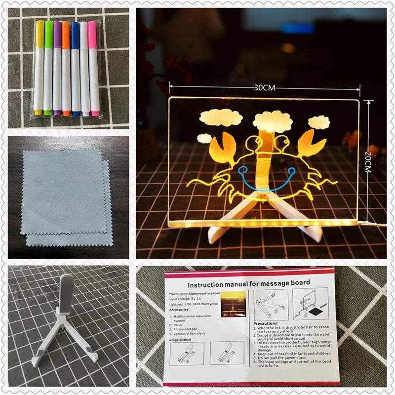 Tablero LED de dibujo